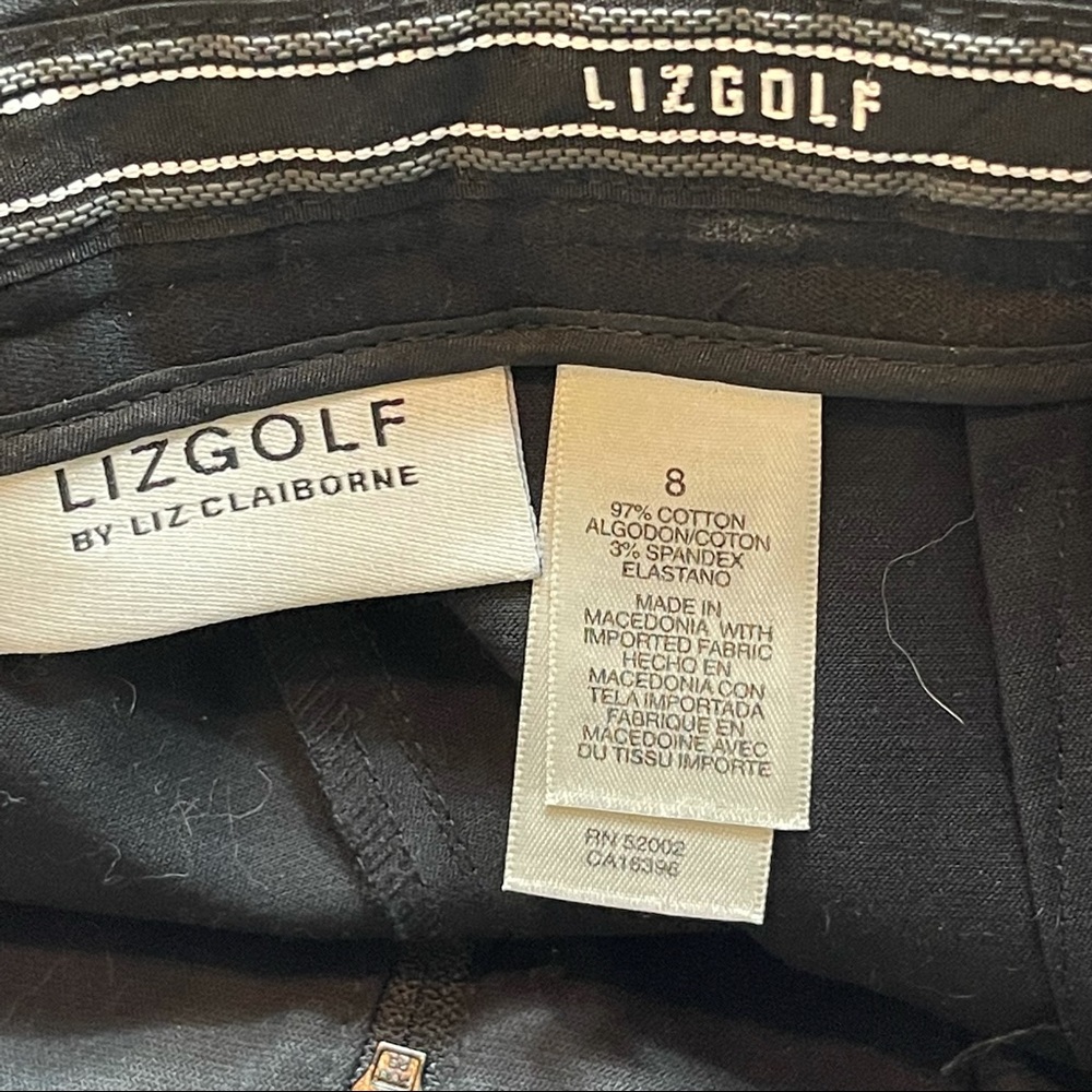 Liz Golf By Liz Claiborne Black Golf Skirt\Skort 8 - Picture 5 of 9